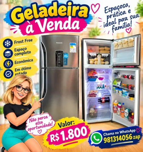1.800 geladeira em ótimo estado *zap retirar cremação vem no zap não respondo chat