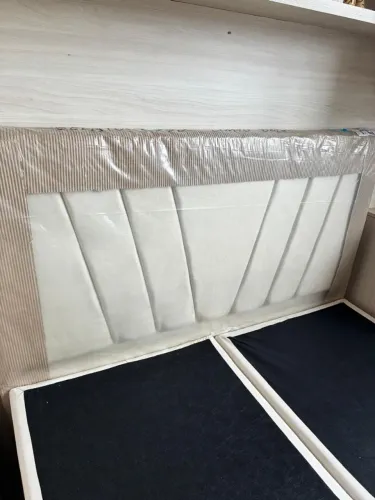 Cabeceira para Cama Box Estofada<br>Linho B