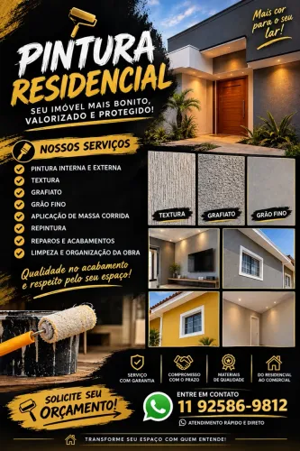 Pinturas residenciais,orçamento sem compromisso