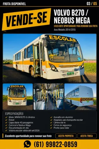 Lote 5 Ônibus Escolares - Iveco, VW, Volvo - Doc OK - Vendo Urgente