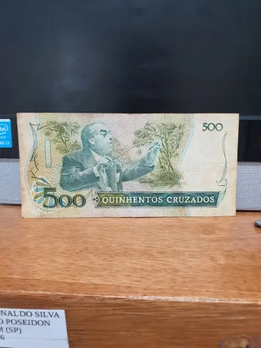 Cédula 500 cruzados banco central