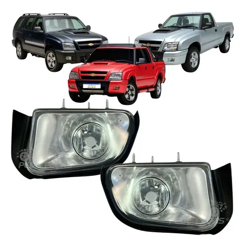 Par Farol Milha Chevrolet Blazer S10 Pit Bull 2001 A 2008