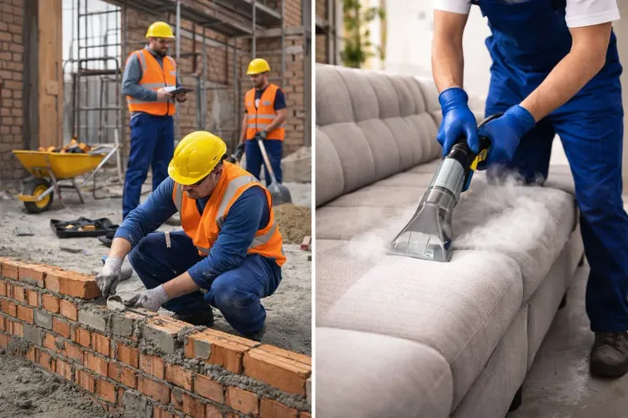 Construção/limpeza 