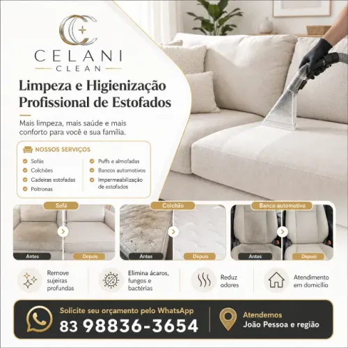 Limpeza de Sofá, Colchão, Cadeiras, Ar-Condicionado e Estofados em João Pesso