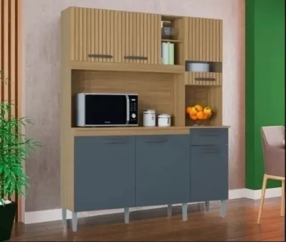 Armário de Cozinha Ripado