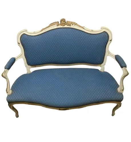 Conjunto de sofá e cadeiras Luis XV