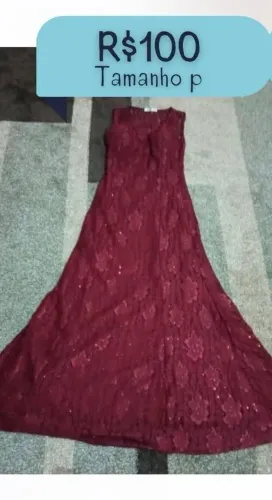 Vestido de festa marsala renda madrinha formatura eventos