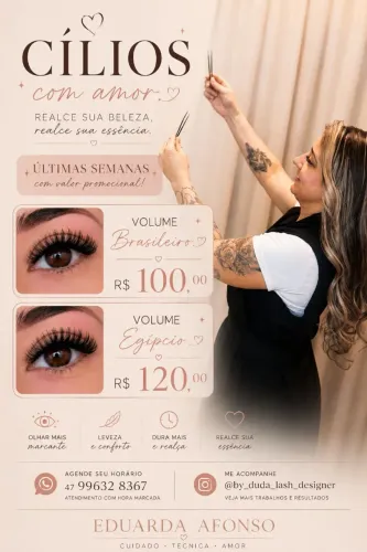 Promoção de cílios