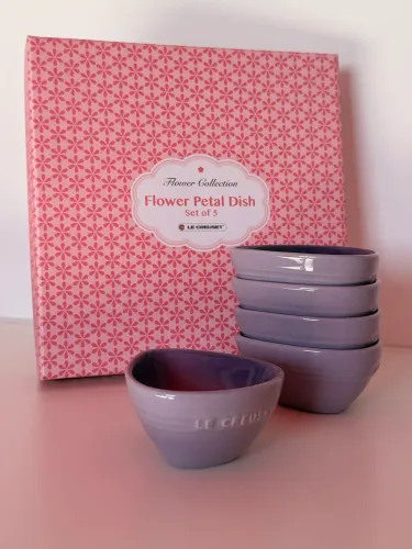 conjunto 5 mini pratos le creuset bluebell purple
