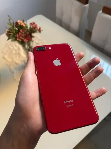 iphone 8 plus vermelho -256gb