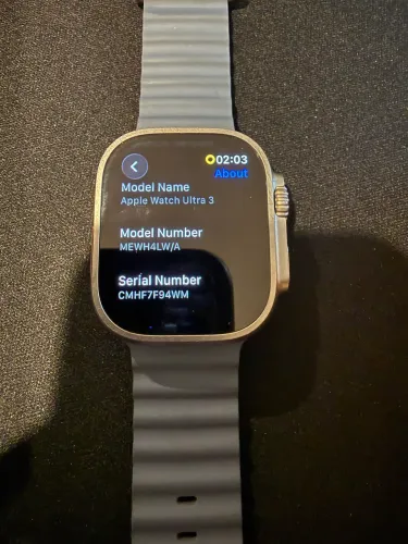 Apple Watch Ultra 3 - 100% bateria
