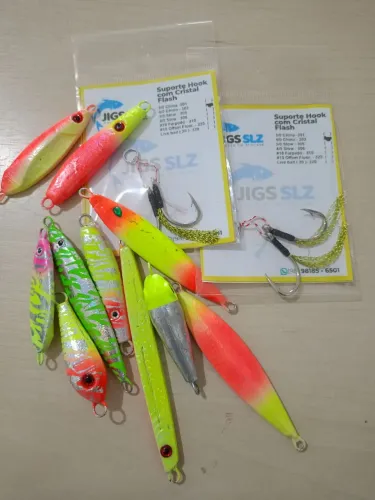 Kit promocional, 10 jigs + 2 kit suporte Hook