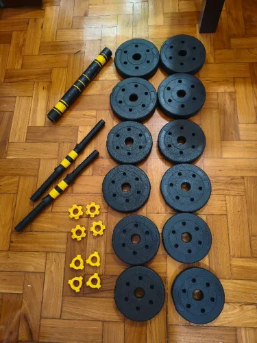 Kit halteres ajustáveis 19 Kg