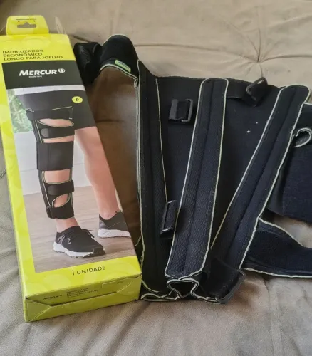 Imobilizador ergonômico longo para joelho