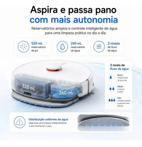 Robô Aspirador Xiaomi S40C - 10 meses de uso - Excelente estado