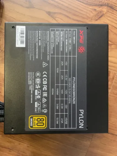2 Fontes de PC - EVGA 750W + XPG 650W 80 Plus Bronze