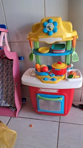 Fogão de brinquedo + acessórios