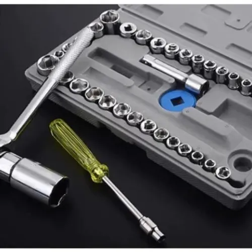 Kit Chave Catraca com Soquetes 40 Peças Completo