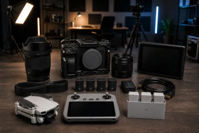 PARCELO! KIT SONY A6300 + Cage + Sigma 16mm + Sony 50mm + Monitor Feelworld - R$ 7.900