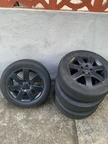 Rodas aro 15" liga leve VW 5X100 com pneus
