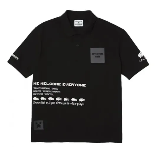 Camisa Lacoste Edição Minecraft