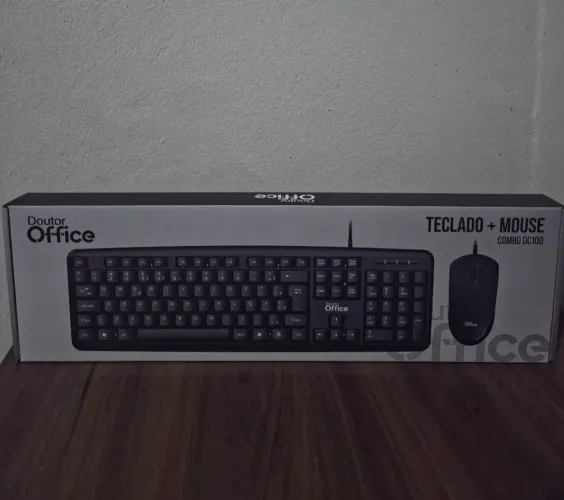 NOVO: KIT TECLADO E MOUSE USB 