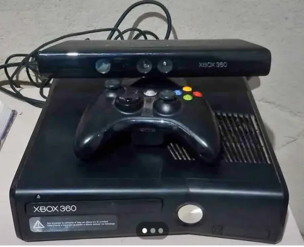 X box 360 com sensor e 1 manete