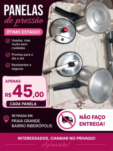Panelas de pressão