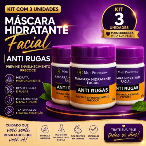 KIT 3 CREMES HIDRATANTE MAJU