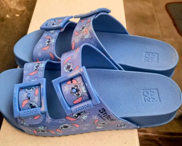 Sandália Feminina Slide Stitch Zaxy Disney