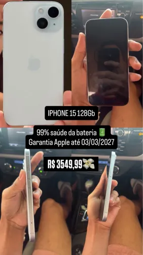 iPhone 15 128GB (Na garantia Apple)