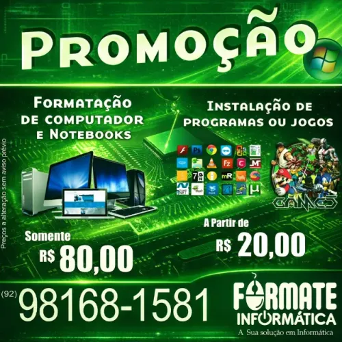 Computador e notebook
