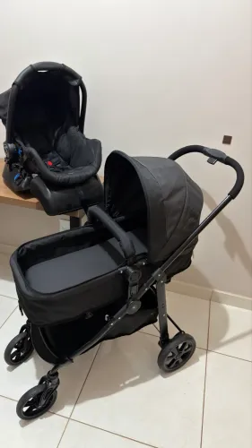 Carrinho Bebê Galzerano Olympus Moisés bebê conforto completo 