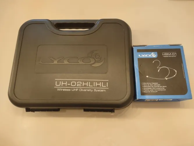 Microfone headset duplo Lyco