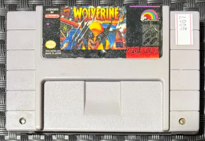 Wolverine Adamantium Rage Original SNES Super Nintendo