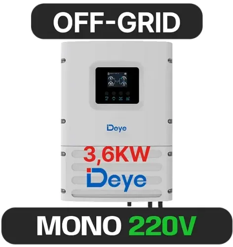 INVERSOR DEYE OFF-GRID 3,6KW 220V 2MPPT