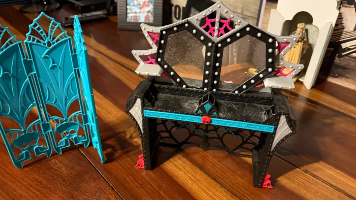 Monster high penteadeira monstros câmera em ação 