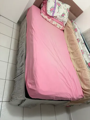 Cama de solteiro Ortobom + box