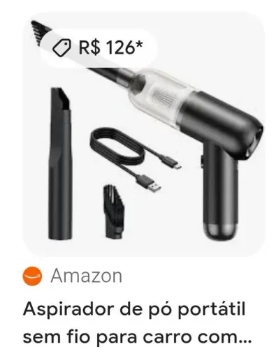 PROMOÇÃO! ASPIRADOR PORTÁTIL DE LUXO! FÁCIL DE LEVAR PRA QUALQUER LUGAR!