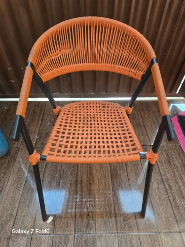 Cadeira de corda Náutica Laranja