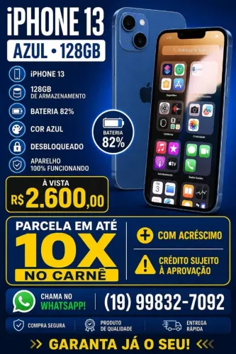 iPhone 13 128gb azul 