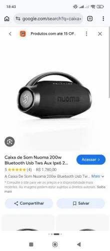 Caixa de som seminovas Nuoma