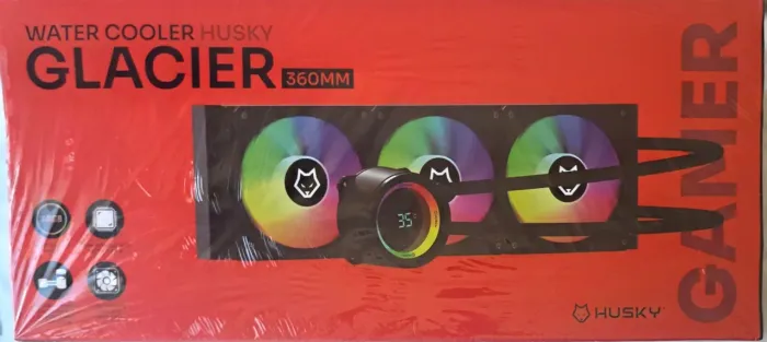 Water Cooler Husky Glacier, Iluminação ARGB, 360mm, AMD e Intel, Preto - HWT700PT