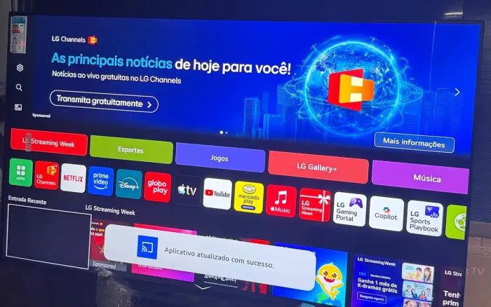 Tv 75 LG Qbed mini Led com um espetáculo de imagem