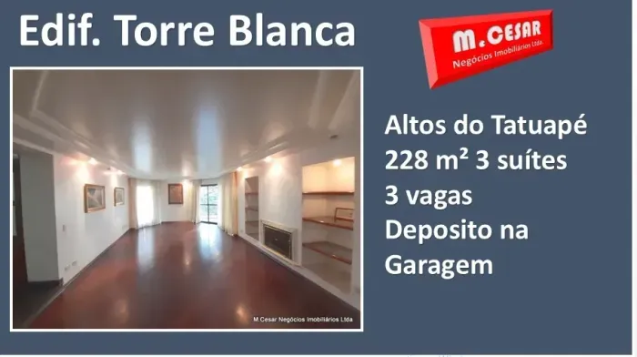 Apartamento para venda, 238 m², 3 suites , 3 vagas , Tatuapé - São Paulo - SP