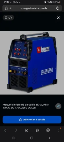 Máquina de solda alutig TIG