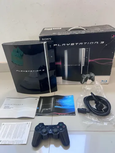 Ps3 Fat completo caixa batendo serial defeito yload