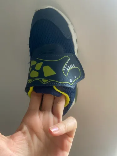 Tênis Infantil Sapato Dinoussaro Verde Azul Marinho Lindo Para o Dia a Dia Leve