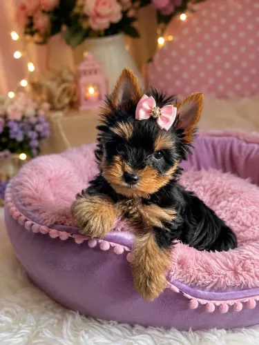 Filhote lindíssima de yorkshire micro Fêmea! Vacinada