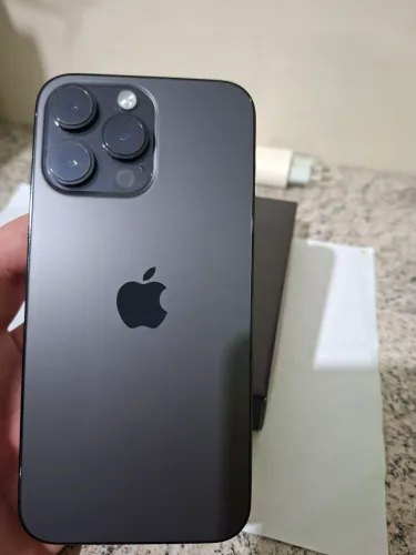 Iphone 14 pró max 512GB semi novo aceito troca por celular inferior e volta em dinheiro